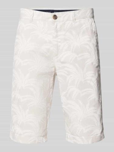 Tom Tailor Regular Fit Chino-Shorts mit Gürtelschlaufen in Offwhite, G...