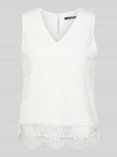 comma Bluse aus Viskose in Offwhite, Größe 40