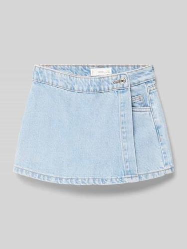 Mango Jeansshorts mit Knopfverschluss in Hellblau, Größe 152