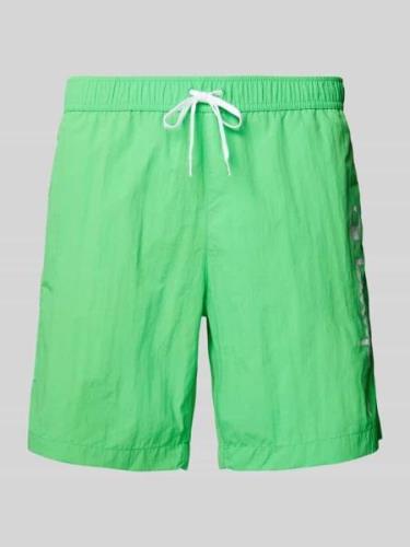 CHAMPION Regular Fit Badeshorts mit Label-Print in Grass, Größe L