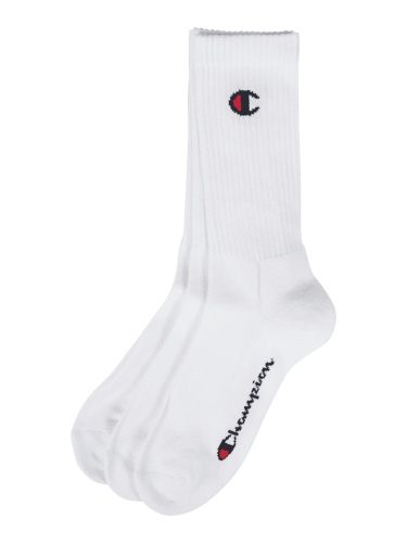 CHAMPION Socken mit Label-Detail im 3er-Pack Modell 'Crew Socks' in We...