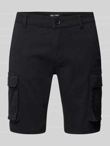 Only & Sons Regular Fit Cargoshorts mit Gürtelschlaufen Modell 'CAM' i...