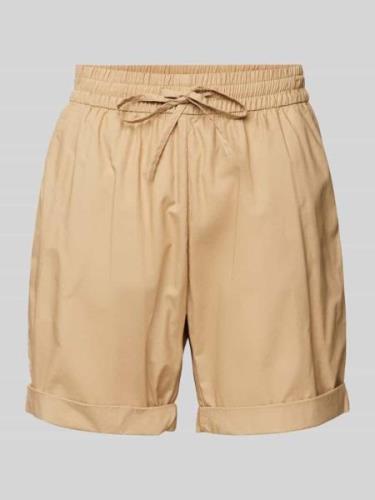 s.Oliver RED LABEL Loose Fit Shorts mit elastischem Bund in Beige, Grö...