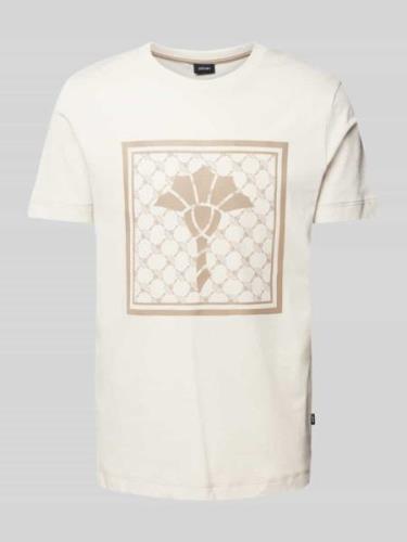 JOOP! Collection T-Shirt mit Rundhalsausschnitt in Offwhite, Größe M