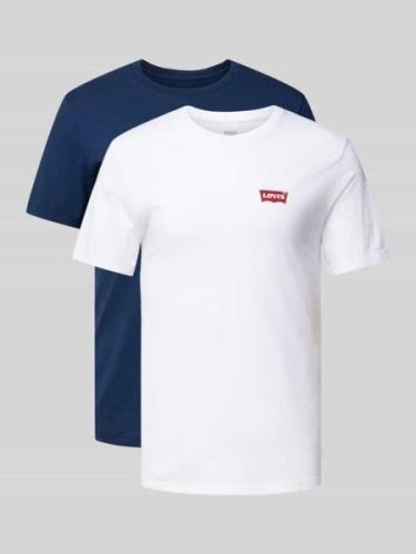 Levi's® T-Shirt mit Label-Print im 2er-Pack in Weiss, Größe M