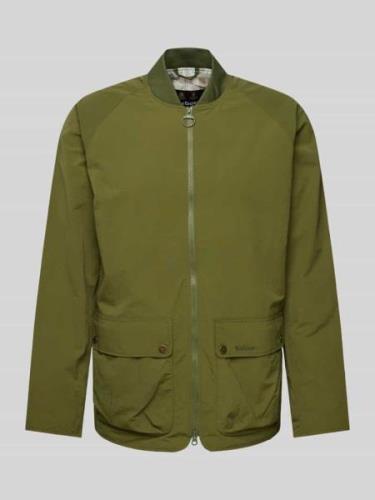 Barbour Jacke mit aufgesetzten Pattentaschen Modell 'BEAUMONT' in Oliv...