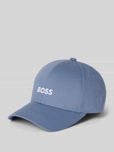 BOSS Basecap mit Label-Stitching Modell 'Zed' in Bleu, Größe 1