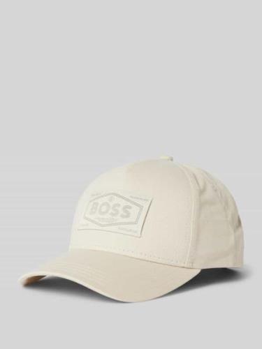 BOSS Basecap mit Label-Patch Modell 'ZED' in Offwhite, Größe 1