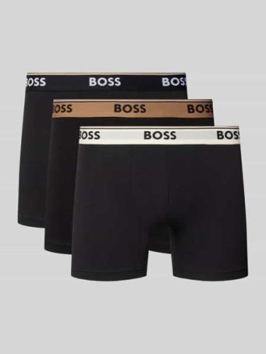 BOSS Trunks mit elastischem Logo-Bund im 3er-Pack in Black, Größe XXL