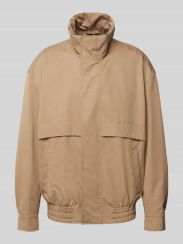 BOSS Jacke mit Stehkragen Modell 'Callyx' in Beige, Größe 52