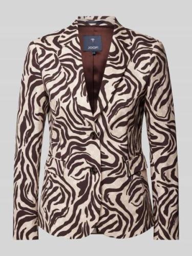 JOOP! Blazer mit Allover-Print in Beige, Größe 40