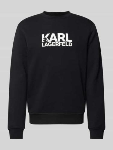 Karl Lagerfeld Sweatshirt mit Label-Print in Black, Größe L