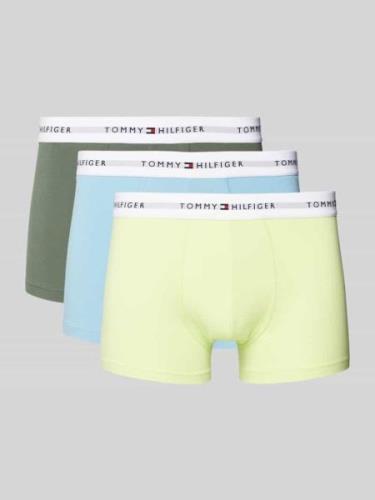 Tommy Hilfiger Trunks mit elastischem Logo-Bund im 3er-Pack in Gelb, G...