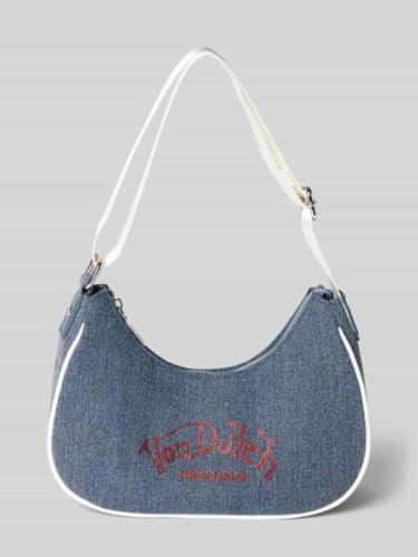 Von Dutch Handtasche mit Ziersteinbesatz Modell 'AMY' in Jeansblau, Gr...