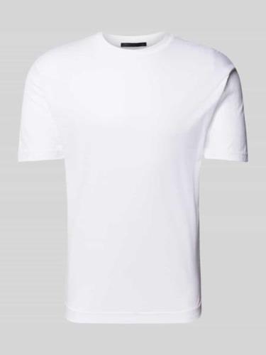 Drykorn T-Shirt mit geripptem Rundhalsausschnitt Modell 'GILBERD' in O...