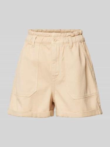 TOM TAILOR DENIM Shorts mit seitlichen Eingrifftaschen in Beige, Größe...