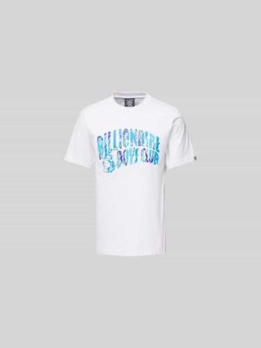 Billionaire Boys Club T-Shirt mit Label-Print in Weiss, Größe L