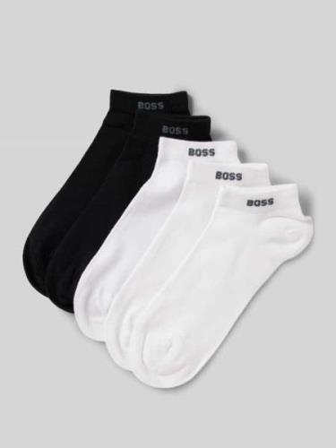 BOSS Sneakersocken mit Label-Stitching im 5er-Pack in Weiss, Größe 39-...