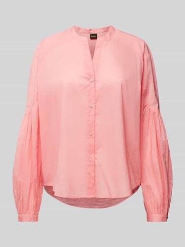 BOSS Orange Bluse mit Ballonärmeln Modell 'Berday' in Rosa, Größe 42