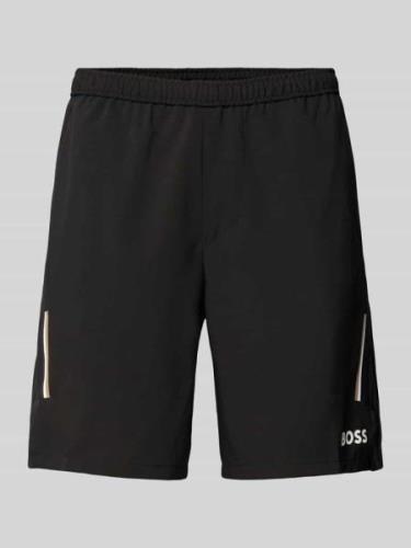 BOSS Green Shorts mit elastischem Bund in Black, Größe S