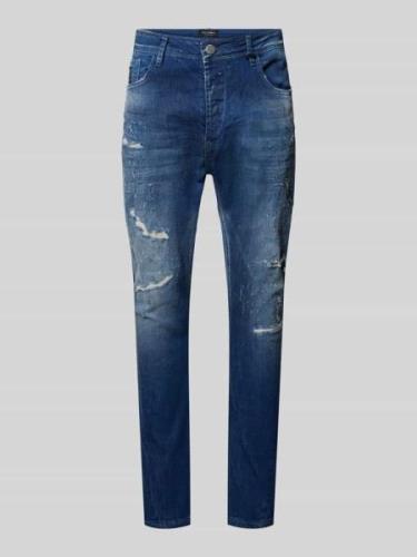 ELIAS RUMELIS Tapered fit Jeans im 5-Pocket-Design Modell 'Wenko' in B...