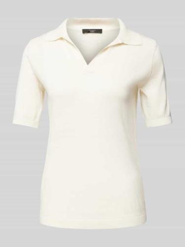 Weekend Max Mara Strickshirt mit V-Ausschnitt Modell 'RONCOLO' in Offw...