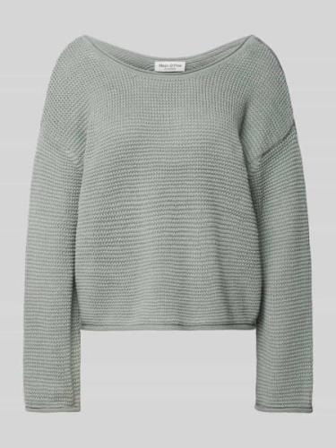 Marc O'Polo Strickpullover mit Rundhalsausschnitt in Mint, Größe M