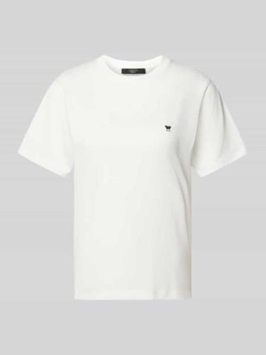 Weekend Max Mara T-Shirt mit Logo-Stitching Modell 'VENACO' in Weiss, ...