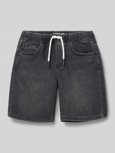 Mango Regular Fit Jeansshorts im 5-Pocket-Design in Black, Größe 122