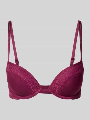 Calvin Klein Underwear BH mit Spitzenbesatz Modell 'FLIRTY' in Fuchsia...