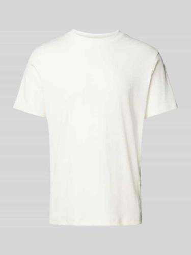 SELECTED HOMME T-Shirt mit Label-Detail Modell 'SPENCER' in Offwhite, ...