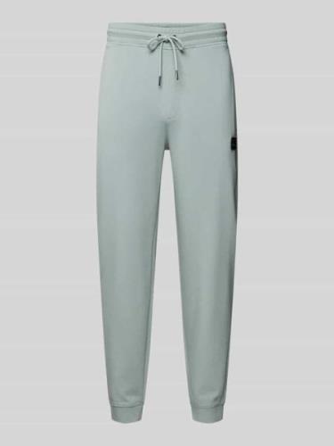 HUGO Sweatpants mit Label-Patch Modell 'Dimacs' in Mint, Größe M