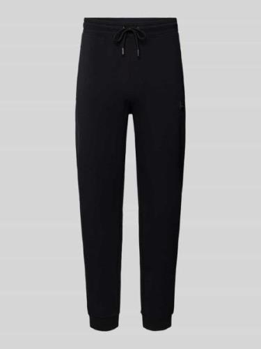 HUGO Sweatpants mit Label-Patch Modell 'Dimacs' in Black, Größe M