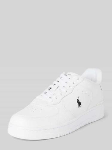 Polo Ralph Lauren Sneaker mit Logo-Stitching Modell 'MASTERS' in Weiss...