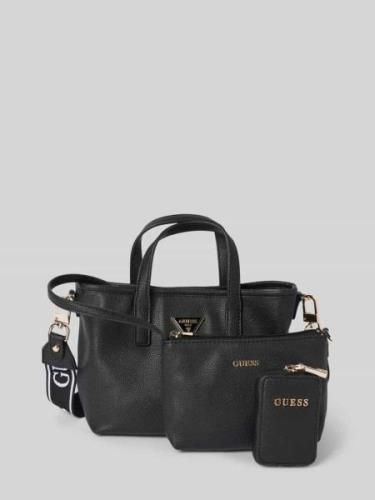 Guess Handtasche mit Label-Applikation Modell 'LATONA' in Black, Größe...