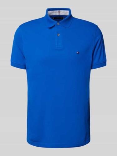 Tommy Hilfiger Regular Fit Poloshirt mit Logo-Stitching in Royal, Größ...