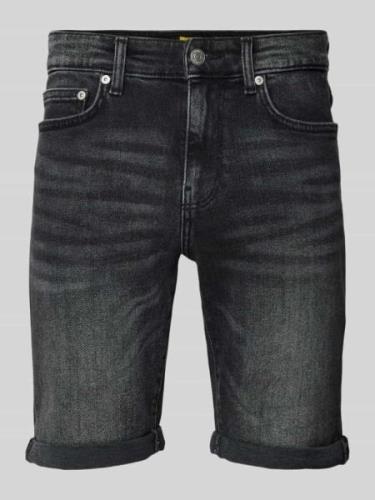 Only & Sons Slim Fit Jeansshorts im 5-Pocket-Design Modell 'PLY' in Bl...