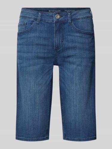 Tom Tailor Jeansbermuda mit 5-Pocket-Design in Bleu, Größe 26