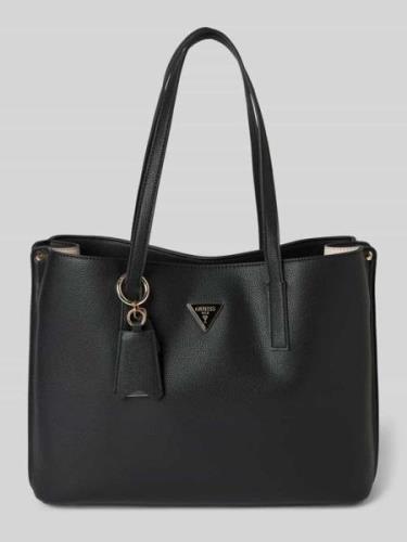 Guess Tote Bag mit Label-Details Modell 'MERIDIAN' in Black, Größe 1