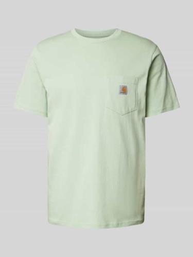 Carhartt Work In Progress T-Shirt mit Label-Patch Modell 'POCKET' in M...