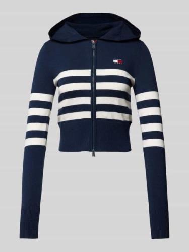 Tommy Jeans Cardigan mit Zweiwege-Reißverschluss in Marine, Größe S