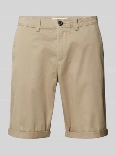 Tom Tailor Slim Fit Chino-Shorts mit Eingrifftaschen in Beige, Größe 3...