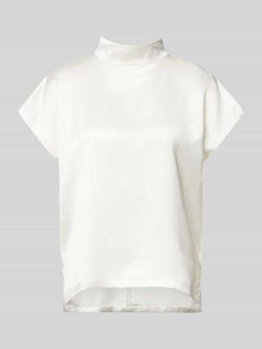 HUGO Blusenshirt mit Stehkragen Modell 'Caneli' in Offwhite, Größe 36