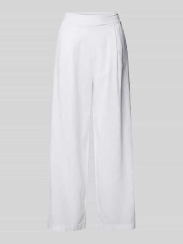 Heartkiss Regular Fit Leinenhose mit verkürztem Schnitt in Weiss, Größ...