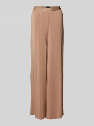 BOSS Wide Leg Pyjama-Hose mit elastischem Bund Modell 'BEA' in Beige, ...