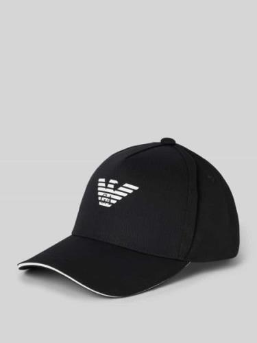 Emporio Armani Cap mit verstärktem Schirm in Black, Größe 1