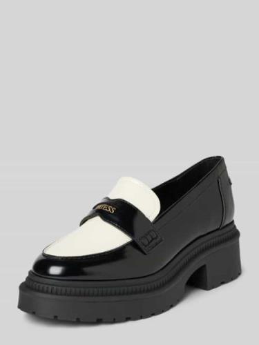 Guess Loafer mit Label-Details Modell 'FINDA' in Black, Größe 36