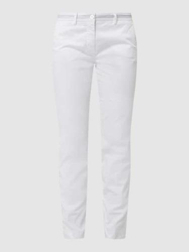 Mason's Straight Fit Chino mit Stretch-Anteil Modell 'NewYork' in Weis...