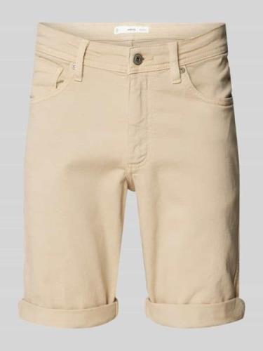 Mango Regular Fit Jeansshorts im 5-Pocket-Design Modell 'NEPTO' in Bei...