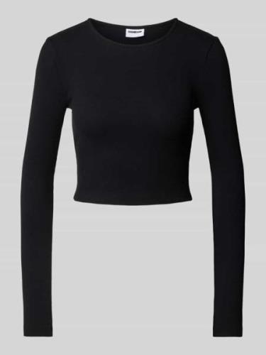 Noisy May Cropped Longsleeve mit Rundhalsausschnitt Modell 'MAYA' in B...